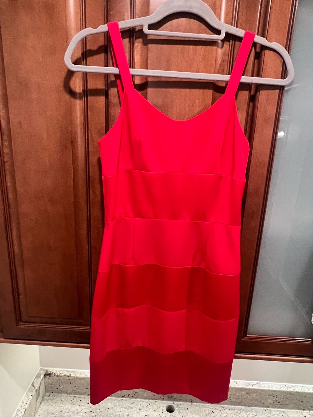 Ann Taylor Bright Red Sleeveless Dress